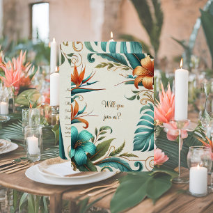RSVP-kaart Tropische iriscentie RSVP Kaartje