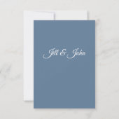 RSVP Kaart Trouwen Elegante Bladeren (Achterkant)