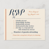RSVP-kaart Uitnodiging Briefkaart (Voorkant)