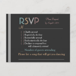 RSVP-kaart Uitnodiging Briefkaart