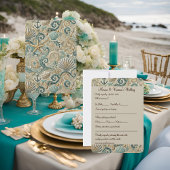 RSVP-kaart van de Pearl Coast Elegance RSVP Kaartje