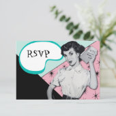 RSVP-kaart van de  secretaris-generaal RSVP Kaartje (Staand voorkant)