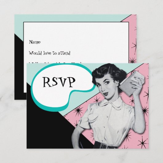 RSVP-kaart van de secretaris-generaal RSVP Kaartje (Voorkant / Achterkant)