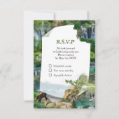 RSVP-kaart van de Wereld Oceanen en rivieren, mere RSVP Kaartje (Voorkant)