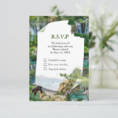 RSVP-kaart van de Wereld Oceanen en rivieren, mere RSVP Kaartje (Staand voorkant)