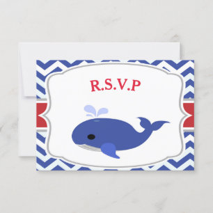 RSVP-kaart voor autisch Baby shower RSVP Kaartje