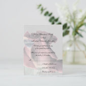 RSVP-kaart voor bedekte rosebud Weddenschap RSVP Kaartje (Staand voorkant)