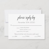 RSVP-kaart voor behuizing Kaart (Voorkant)