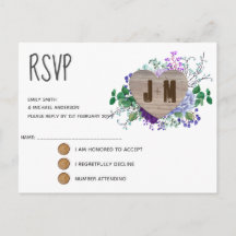RSVP-kaart voor bijtende Floral Wedding RSVP