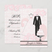RSVP-kaart voor bruiloft Attire RSVP Kaartje (Voorkant / Achterkant)