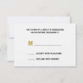 RSVP-kaart voor bruiloft - Barnwood & Daisy RSVP Kaartje (Achterkant)