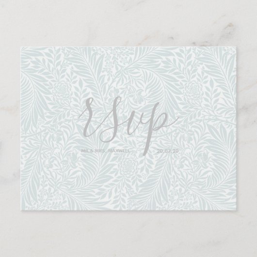 Rsvp-kaart voor bruiloft | Klassiek script Uitnodiging Briefkaart (Voorkant)