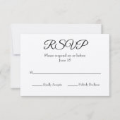 RSVP-kaart voor bruiloft RSVP Kaartje (Voorkant)