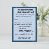 RSVP-kaart voor bruiloft RSVP Kaartje (Staand voorkant)