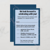 RSVP-kaart voor bruiloft RSVP Kaartje (Voorkant / Achterkant)