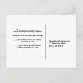 RSVP-kaart voor bruiloft Uitnodiging Briefkaart (Achterkant)