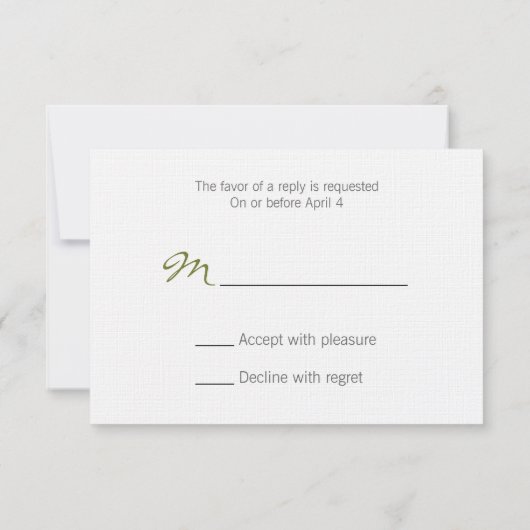 RSVP-kaart voor bruiloft - witte hydrangeas RSVP Kaartje (Achterkant)