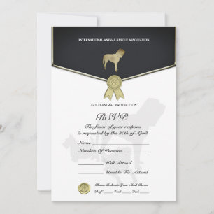 RSVP-kaart voor dierenredding