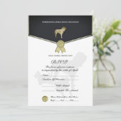 RSVP-kaart voor dierenredding (Staand voorkant)