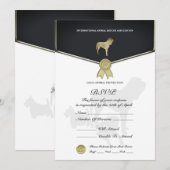 RSVP-kaart voor dierenredding (Voorkant / Achterkant)