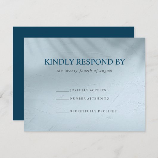 RSVP-kaart voor elementair water en ijs RSVP Kaartje (Voorkant / Achterkant)