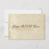 RSVP-kaart voor gestreept Antiek gekleurd papier RSVP Kaartje (Voorkant)
