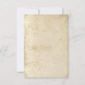 RSVP-kaart voor gestreept Antiek gekleurd papier RSVP Kaartje (Achterkant)