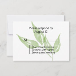 RSVP-kaart voor groene Natuur RSVP Kaartje