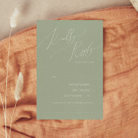 RSVP-kaart voor Groene Song-aanvraag voor whimsica