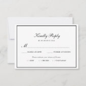 RSVP-kaart voor heerlijk lijst RSVP Kaartje (Voorkant)