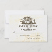 RSVP-kaart voor herfst oogst, trouwe land bruiloft RSVP Kaartje (Voorkant)