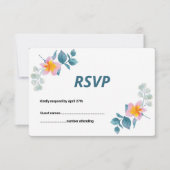RSVP-kaart voor huwelijk (Voorkant)
