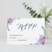 RSVP-kaart voor huwelijk (Staand voorkant)