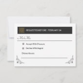 RSVP-kaart voor huwelijk Kaart (Achterkant)