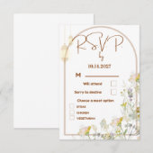 RSVP-kaart voor huwelijk RSVP Kaartje (Voorkant / Achterkant)