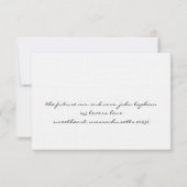 RSVP-kaart voor instapkaarten RSVP Kaartje (Achterkant)