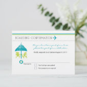 RSVP-kaart voor instapkaarten RSVP Kaartje (Staand voorkant)