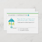 RSVP-kaart voor instapkaarten RSVP Kaartje (Voorkant / Achterkant)