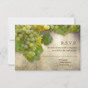 RSVP-kaart voor kleine Chardonnay Wine Country Art Kaart