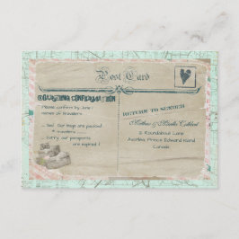 RSVP-kaart voor kofferreizen RSVP Kaartje