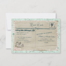 RSVP-kaart voor kofferreizen RSVP Kaartje