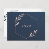 RSVP-kaart voor nasie- en roze olieramp Uitnodiging Briefkaart (Voorkant / Achterkant)