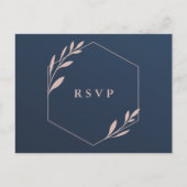 RSVP-kaart voor nasie- en roze olieramp Uitnodiging Briefkaart (Voorkant)