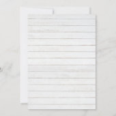 RSVP-kaart voor rode roses Pine Branch-kerstbruilo Kaart (Achterkant)