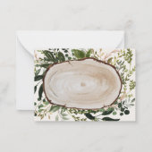 RSVP-kaart voor Rustige waterverf Notitiekaartje (Achterkant)