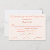 RSVP-kaart voor schelpdieren en kreeften RSVP Kaartje (Achterkant)