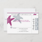 RSVP-kaart voor Starfish boarding Pass RSVP (Voorkant)