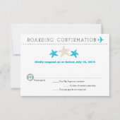 RSVP-kaart voor Starfish boarding Pass RSVP (Voorkant)