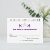 RSVP-kaart voor Starfish boarding Pass RSVP (Staand voorkant)