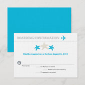 RSVP-kaart voor Starfish boarding Pass RSVP Kaartje (Voorkant / Achterkant)